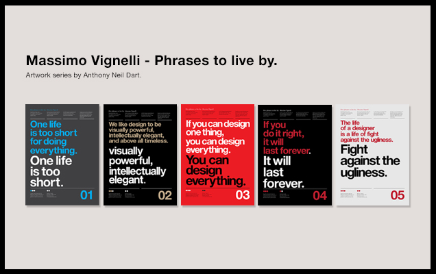 Massimo Vignelli - Artwork by Anthony Neil Dart